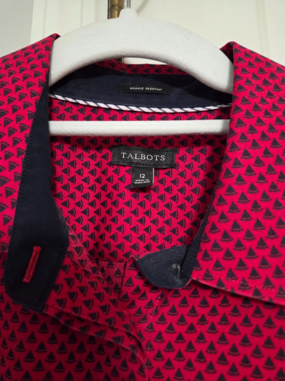 Talbots 3/4 sleeve button up shirt size 12 - Picture 5 of 7